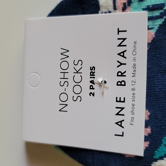 Lane Bryant Palm & Flamingo Print No Show Socks - Picture 2 of 6